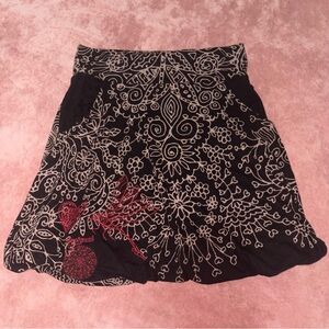 Desigual boho embroidered skirt